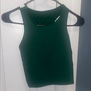 Lululemon green tank with built in bra